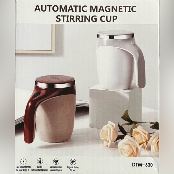 Other - NEW Automatic Magnetic Rechargeable Electric Self Stirring Mug Cup Coffee Tea